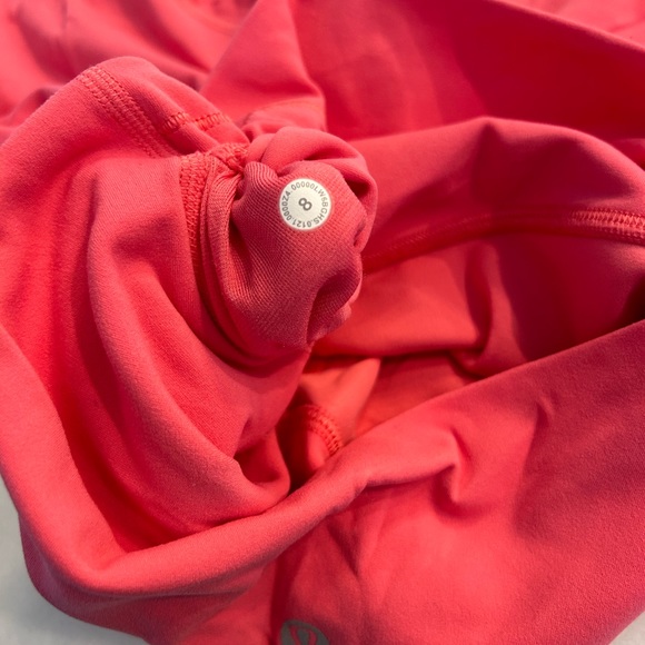 Lululemon Pink Guava High Rise Size 8 Crop Leggings 21” - Picture 7 of 13